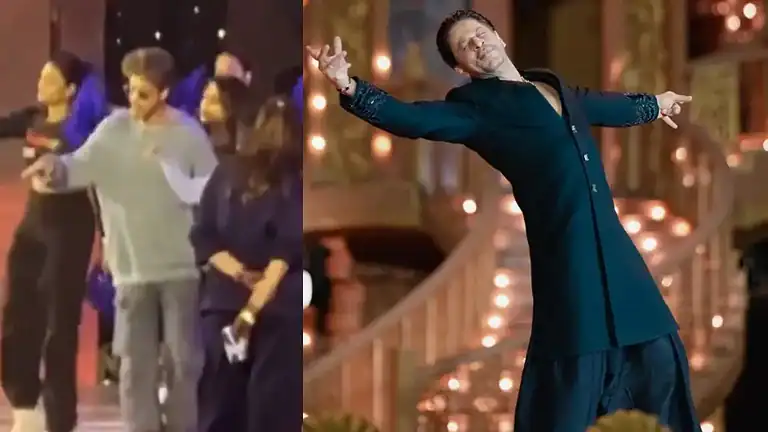 Shah Rukh Khan Magic at 3 AM: Dancing to ‘Ladki Badi Anjani Hai’ for Filmfare 2025, Fans Gather Outside